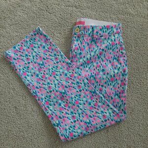 Women's Lilly Pulitzer pants NWT, size 6 - Multi Color "Hottie Dottie"